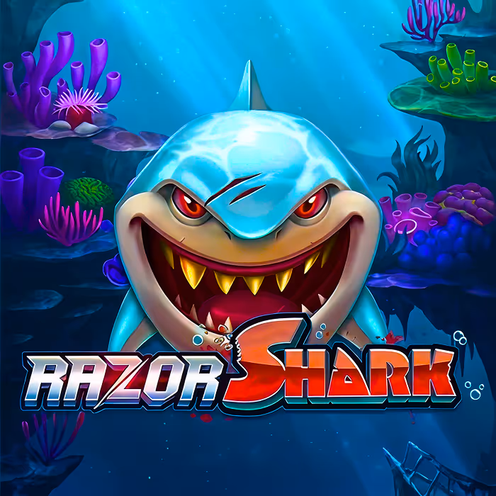 Razor Shark - Underwater mystery slot with mystery stacks and multiplier progression